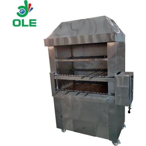 Automatic Rotating Barbecue Machine Charcoal Heating Barbecue Grill Machine