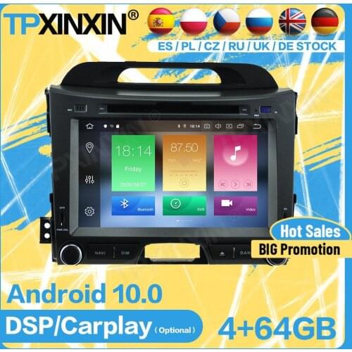 Car Radio Stereo Wireless Android For KIA SPORTAGE 2010 2011 2012 2013 2014 2015 2016 GPS Player Navigation Auto Audio Head Unit