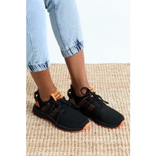 Black womens sports shoes TONNY black running walking shoes and comfortable sports shoes sturdy and flexible all seasons useful