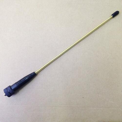 KINNOTA Flexible whip UV 144/430mhz Dual band SMA Female antenna Gold Color for kenwood baofeng puxing etc walkei talkie