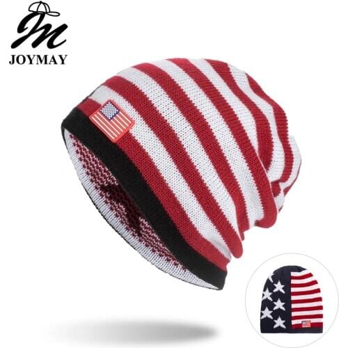 Joymay New arrival Winter Beanies Hat Unisex Classic Warm Soft Skullies Knitting Hats For Men Women WM139