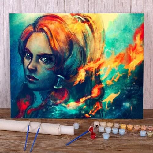 Doodles DIY Paint By Numbers Complete Kit Oil Paints 40*50 Picture By Numbers Photo Loft Picture For Children Art