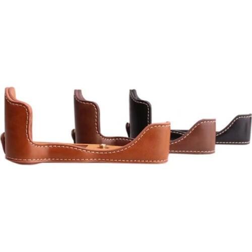 Black/Brown/Coffe Camera Leather Case Cover For Canon EOS M6 EOSM6 Half Body Bottom Covers With Grip