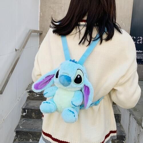 Cute Plush Disney cartoon new style doll backpack girl fashion cartoon backpack Girl Birthday Christmas gift