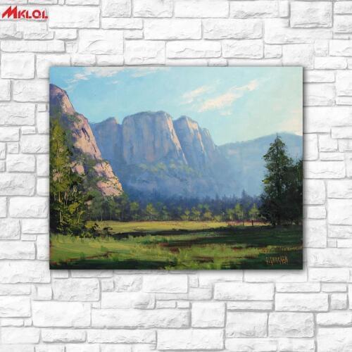 Wall Art Canyon jungle Landscape painting Painting For Living Room Home Decoration Oil Painting On Canvas Wall Painting no fram