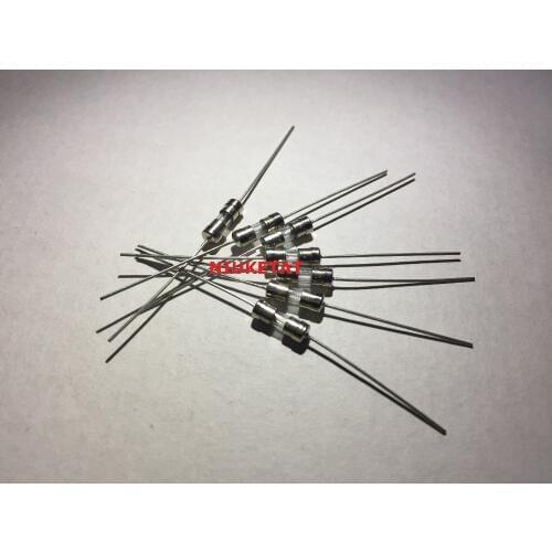 NIUKETAT 100pcs 3.6*10mm F8A 250V fast Axial fuse Glass Tube with lead wire 3.6*10 F8A 250V fast fuse New and original