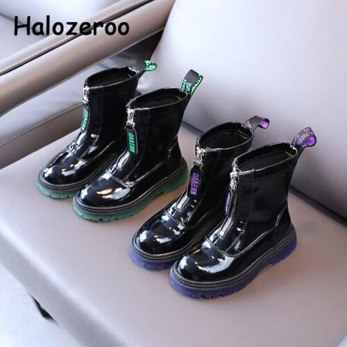 Autumn Kids Chelsea Boots Children Black Mid Calf Shoes Baby Girls Fashion Ankle Boots Boys Brand Shoes Motorcycle Boots New