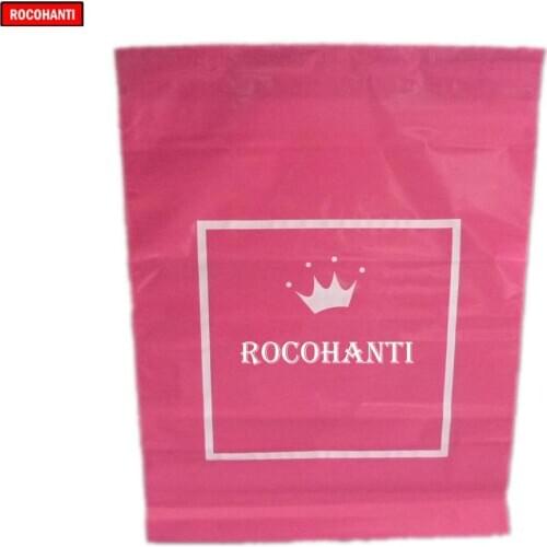 100x Custom Pink Color Plastic Mailing Bags Printed Poly Mailer Shipping Courier Bag Gift Bags With Your Own Logo