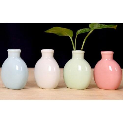 RBCFHl 1PC Creative Mini Supplies Decoration Ceramic Flowerpots Miniature Model Succulent Flower Pot Planter Desktop Decorations