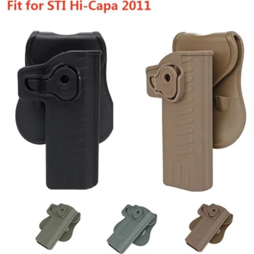 Adjustable Tactical Holster for STI Hi-Capa 2011 Series Blaster/Tokyo Marui/WE/KWA/KJW/NOVRITSCH/SRC BABA YAGA-Right-Hand