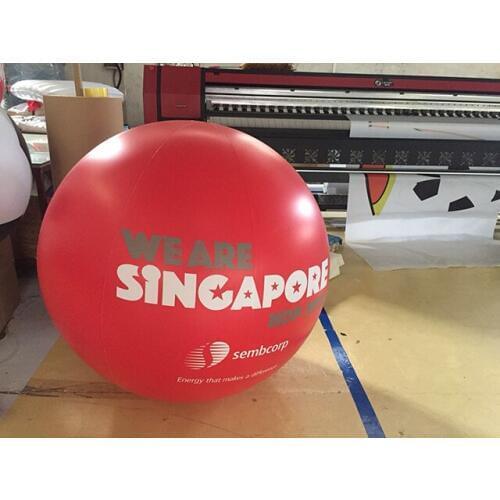 Happy Inflatable inflatable pvc balloon for advertising with logo printing inflatable decorations ,merry decorations