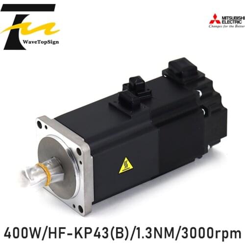 Mitsubishi Servo Motor HF-KP43 HF-KP43B with Brake 400W 1.3NM 3000rpm Shaft Dia.14mm