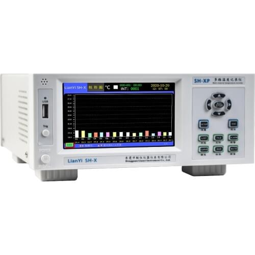 SH-XP Color Touch Screen Multi-Channel Industrial Digital Thermocouple Temperature Recorder Tester 8-64 Roads Data Logger