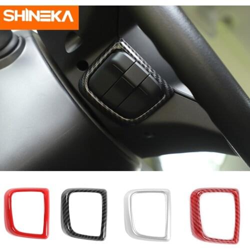 SHINEKA Interior Mouldings For Suzuki Jimny Car Phone Button Decoration Frame Cover Stickes Accessories For Suzuki Jimny 2019
