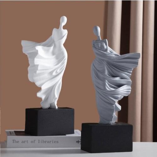 Sculpture Modern Art Abstract Figure Statue Resin Dancer Model Statues for Decoration Living Room Decoration Desk Accessories