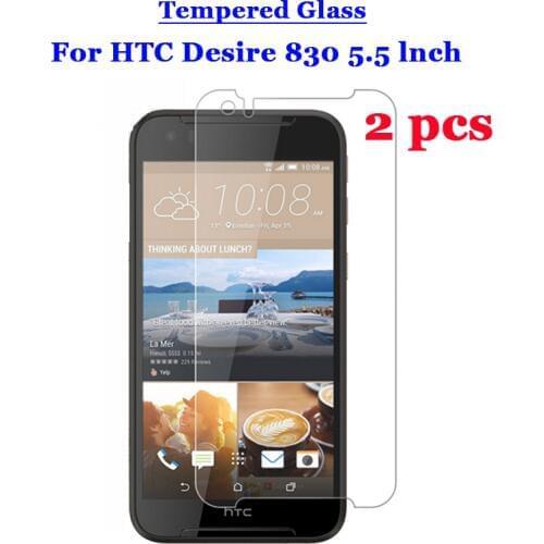 2 Pcs/Lot For HTC 830 Tempered Glass 9H 2.5D Premium Screen Protector Film For HTC Desire 830 5.5"