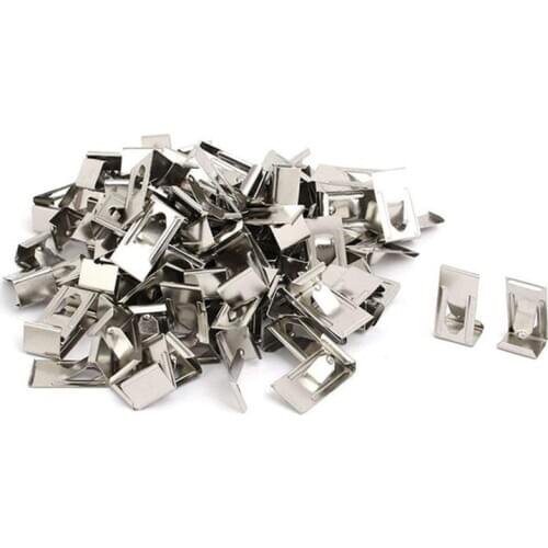 10Pcs Photo Frame Clips Small Hooks Photograph Back Plate Hidden Metal Wall Hangers Shrapnel Snap Fasteners Hardware Accessories