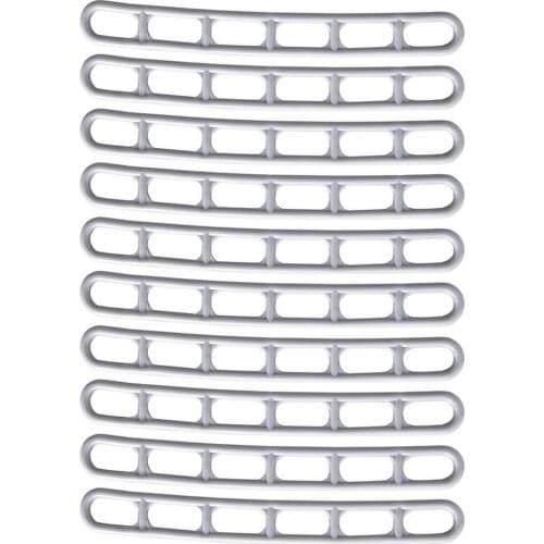 10pcs Tent Peg Adjuster 6-Positions Wind Rope Buckles For Camping