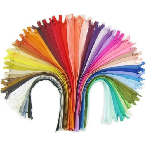 18 pieces zipper, nylon zippers, 40cm long, for clothes bag pencil case