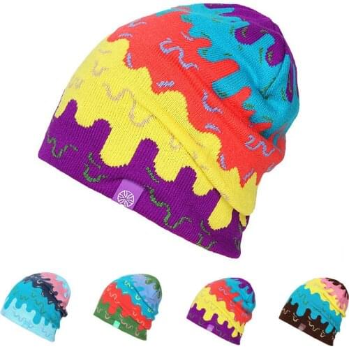 NEW MAN Skiing Hats Warm Winter Knitting Skating Skull Cap Hat Beanies Turtleneck Caps Ski Cap Snowboard