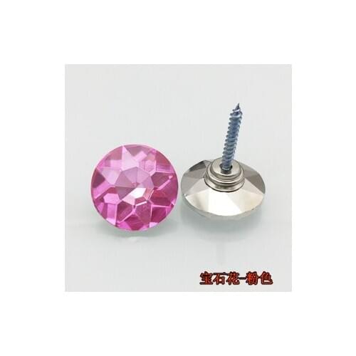 A16 20MM Crystal glass soft bag crystal button sofa bedside KTV background wall drill button decorative button DIY button