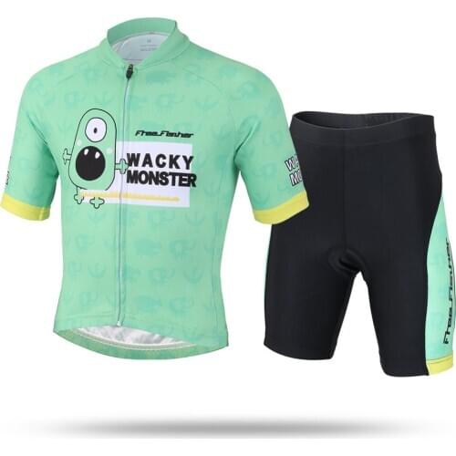 Amur Leopard Children Cute Jersey Sets Short Sleeve Cycling Clothing Sweatproof Ropa Ciclismo Kid Bike Wear Sports