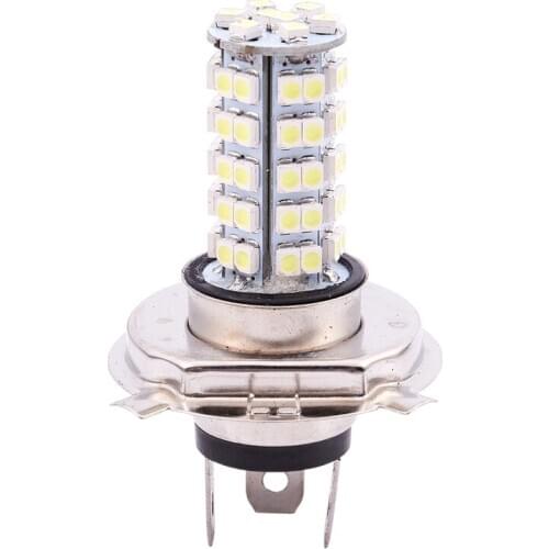 Car 68 LED SMD 3528 H4 Bulb Fog Light Lamp Headlight 310LM 12V 6500K New