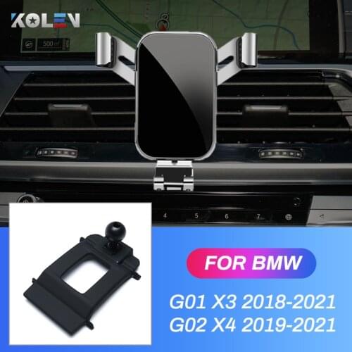 Car Mobile Phone Holder For BMW G01 X3 G02 X3 2018 2019 2020 GPS Gravity Stand Special Mount Navigation Bracket Auto Accessories