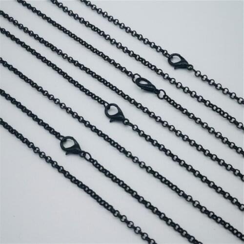 10pcs 55cm Metal Losster Clasps Necklace Chains Bulk For DIY Jewelry Findings Making Materials Handmade Supplies