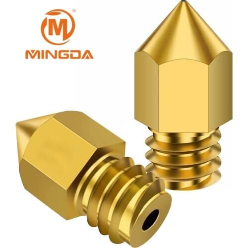 3D Printer Nozzles Mk8 Extruder Nozzle Extruder Print Head Printer Brass Nozzles 0.4 0.6 0.8 1.0mm For Creality CR-10 Ender 3