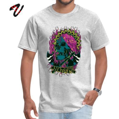 Anarchy T-shirt Rebel Man T Shirt Custom Psychedelic Skull Tees Summer Fall Gothic Style Top Tshirt Cotton Hip Hop Satan Clothes