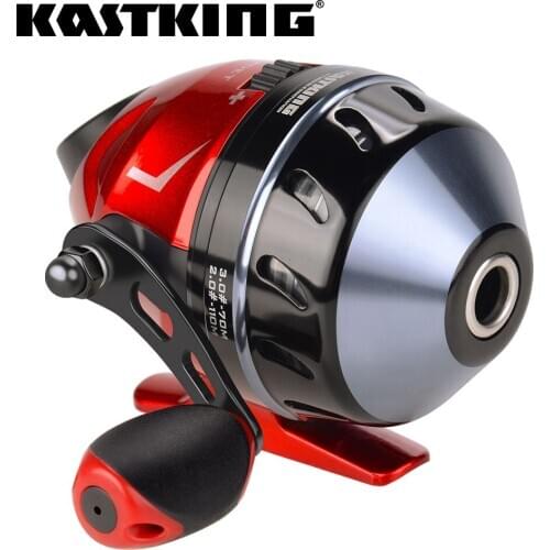 KastKing Cadet Spincast Fishing Reel 3.1:1 Gear Ratio Trouble-Free Push-Button Bait Casting Design with 100m 10LB Nylon Line