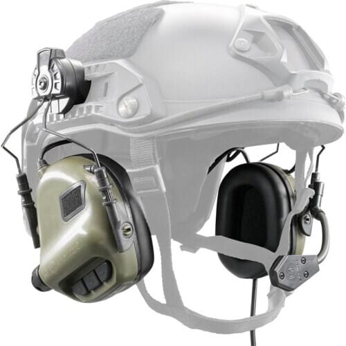 EARMOR Tactical M32H MOD3 Headset & RAC Rail Adapter Set Noise Canceling Military Aviation Communication Softair Headphones