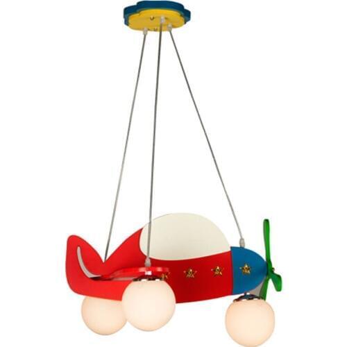 Creative Cartoon Airplane Childrens Bedroom Pendent Light Baby Room Pendant Lamps Boy Room Pendent Lights