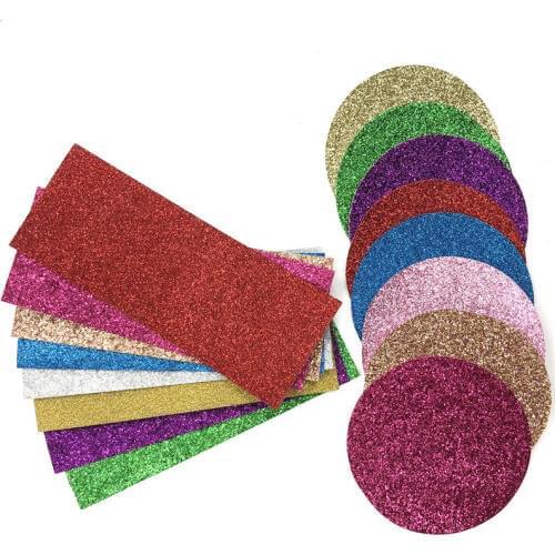 Mikiwi Custom Packaging 30pcs Glitter Paper Wholesale Lashes Private Label Logo Packing Paper Round And Square Shape