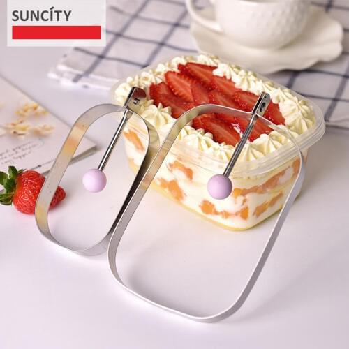 Stainless Steel Mini Mousse Cake Dessert Ring Mold Non-Stick Pastry Layer Pancake Mould Baking Dish Rectangle Pan Bakeware Tools