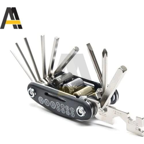 16 in 1 Bicycle Repair Tool Kit Folding Screwdriver Multifunction Hexagon Wrench Scooter Tire Tools For Xiaomi MI M365 Durable