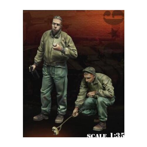 1/35 Scale Unpainted Resin figure US Soldier barbecue