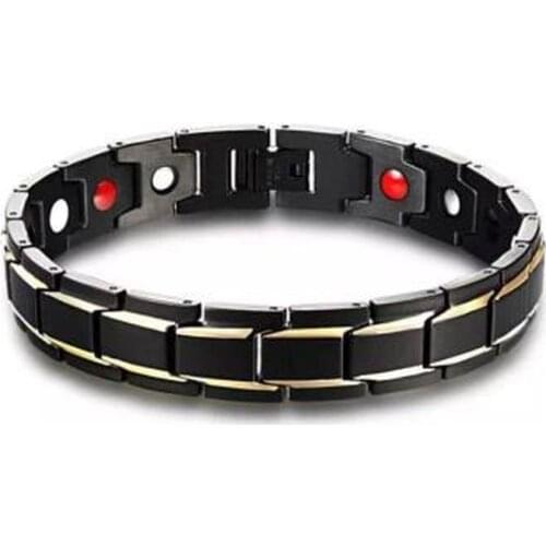 New Hot Men Magnetic Therapy Bracelet Classic Titanium Steel Anti-snoring Health Care DC88 Anti Snore Wrist Watch