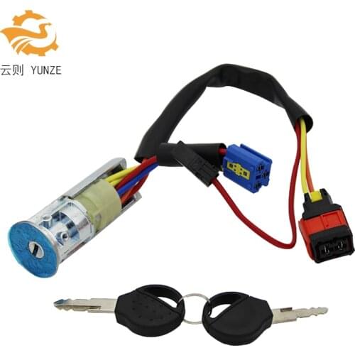 4162PO IGNITION STARTER SWITCH BARREL WITH 2 KEYS FOR PEUGEOT 206 XSARA BNIB LUV NEW