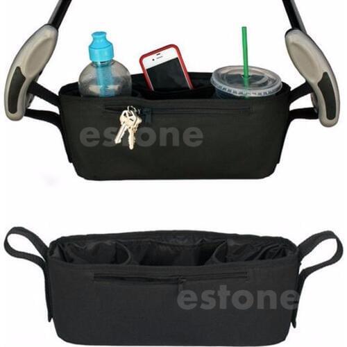 New Pram Stroller Drink Parent Tray Console Organizer Double Cup Holder Bag Phone Jogger Stroller Accessories 'lrz