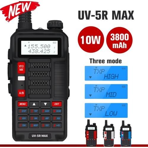 NEW BaoFeng Dual Band UV-5R Pro Walkie Talkie 8W High Power Portable Two Way Radio HF FM Transceiver UV 5R Upgrade CB Ham Radio