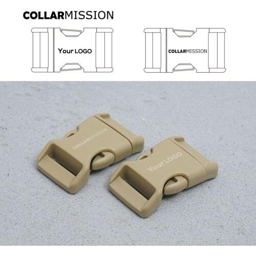 Engraved retailing plastic release buckles for Dog Collar luggage travel buckle Package accessories 25mm light brown CK25SJ17