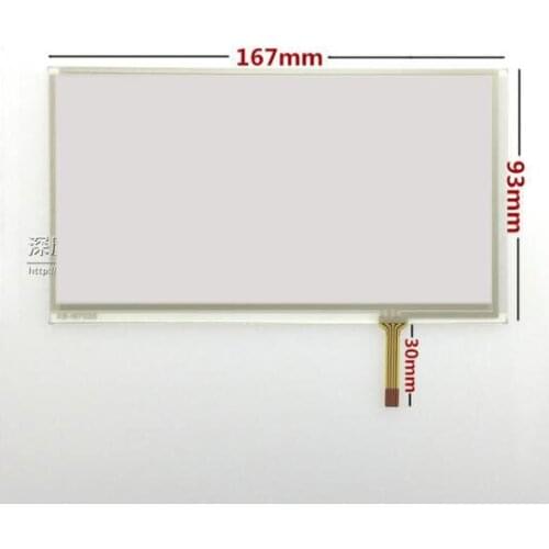 6.95 inch touch screen TM070RDH01 C070VW03 7 inch car navigation DVD touch screen 167*93