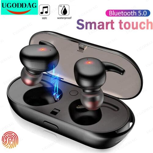 TWS Wireless Fone Blutooth 5.0 Earphone Noise Cancelling Headset 3D Stereo Sound Music In-ear Earbuds For Android IOS Cell Phone