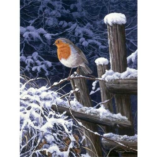 Bird Animal DIY Cross Stitch Embroidery 11CT Kits Craft Needlework Set Cotton Thread Printed Canvas Home Wholesale