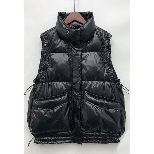 90% White Duck Down Jacket Sleeveless Womens Ultra Light Down Vests Jacket Girl Gilet Plus Lightweight Windproof Warm Waistcoat