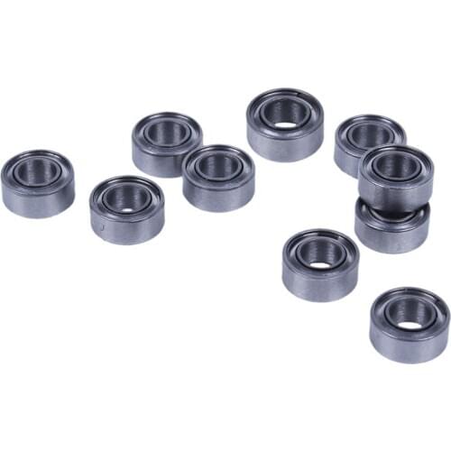 10pcs Miniature Sealed Metal Shielded Metric Radial Ball Bearing Model: MR63-ZZ 3x6x2.5Mm