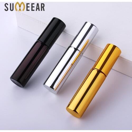 50 Pcs/Lot 5ml UV Glass Essential Oil Bottle Perfume Mini Refillable Perfume Bottle With Roll On For Traveler