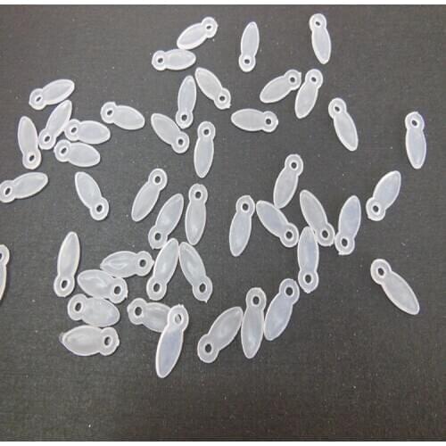 5000pcs/lot 6*16mm Transparent Plastic Photo Frame Rotating Buttons Scrapbooking Accessories Latches Brads Locks Decorations